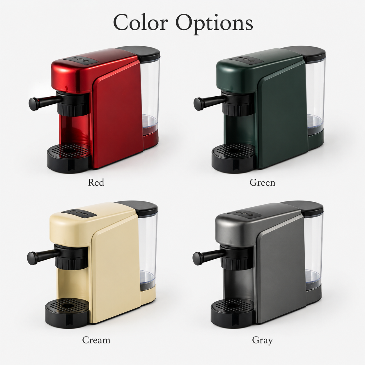 CM2001 coffee machines in multiple color options